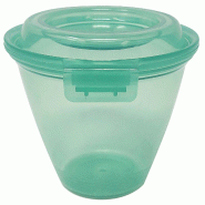 Contacto Barquette avec couvercle rabattable Eco-Takeout 365 ml, vert - vert plastique 1108/356
