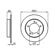 Disque de frein BOSCH 0986478377 - boîte de 2 - avant - disque plein - 5 trous - épaisseur 10 mm Disque de frein BOSCH 0986478377 - boîte de 2 - avant - disque plein - 5 trous - épaisseur 10 mm
