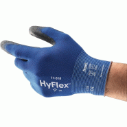 Gant HyFlex® 11-618 taille 8 bleu/noir EN 388 catégorie EPI II nylon avec polyuréthane ANSELL Gant HyFlex® 11-618 taille 8 bleu/noir EN 388 catégorie EPI II nylon avec polyuréthane ANSELL