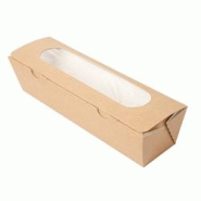 García de Pou Garcia de Pou 200 Unités - Boîtes Sandwich Avec Fenêtre - Baguette 'Thepack' 220 G/M2 + Opp 27,5X8X6,2 Cm Naturel Carton Ondulé Nan García de Pou Garcia de Pou 200 Unités - Boîtes Sandwich Avec Fenêtre - Baguette 'Thepack' 220 G/M2 + Opp 27,5X8X6,2 Cm Naturel Carton Ondulé Nan