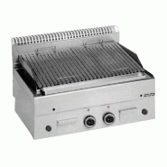 Grill charcoal pierre lavique a gaz pour viande minima 600 MBM - PGPL86