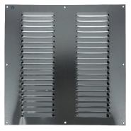 Grille estampée 436 largeur 400mm hauteur 400mm anodisé argent - RENSON - 16266 - 486426 Grille estampée 436 largeur 400mm hauteur 400mm anodisé argent - RENSON - 16266 - 486426