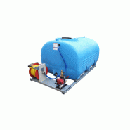 Groupe d'arrosage 4000L - Cuve à eau AQ4001H bleue - Motopompe Honda 120L/min