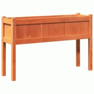 Helloshop26 - Jardinière bac lit surélevé plantes fleurs jardin terrasses avec pieds et pieds 110 x 31 x 70 cm bois de pin massif 02_0038875 - 3000 Helloshop26 - Jardinière bac lit surélevé plantes fleurs jardin terrasses avec pieds et pieds 110 x 31 x 70 cm bois de pin massif 02_0038875 - 3000