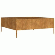 Helloshop26 - Jardinière bac lit surélevé plantes fleurs terrasse jardin de jardin 100 x 100 x 41 cm acier corten marron 02_0039291 - 3000218457693 Helloshop26 - Jardinière bac lit surélevé plantes fleurs terrasse jardin de jardin 100 x 100 x 41 cm acier corten marron 02_0039291 - 3000218457693