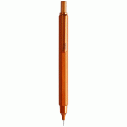 Lot de 2 Portemine rechargeable Rhodia scRipt, mine 0,5, gomme sous le poussoir, corps coloris orange - 3037920093987