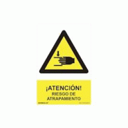 Panneau de danger "Attention risque de piégeage" PVC 0,7 mm 30 x 40 cm Normallight - multicolore plastique 8422838127957 Panneau de danger "Attention risque de piégeage" PVC 0,7 mm 30 x 40 cm Normallight - multicolore plastique 8422838127957