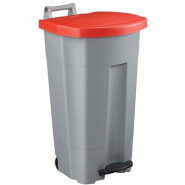 Poubelle mobile à pédale en plastique Boogy - 90L - couleurs sur demande - Fabrication Française Poubelle mobile à pédale en plastique Boogy - 90L - couleurs sur demande - Fabrication Française