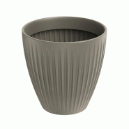 Prosperplast - Pot en plastique rotomoulé 32 L Ø40x40 cm, moka - Latia Round MIDL ETHICK - marron plastique ZA5676