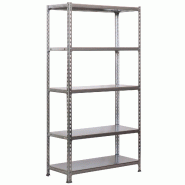 SimonRack Rayonnage métallique, 1800x900x500 mm, 5 niveaux, tablette métallique, 180 kg au point de flexion, Galvanisé - Simonclick - métal 843510