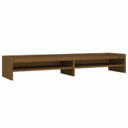 Support de moniteur 100 x 24 x 16 cm bois de pin solide marron 02_0004477 - marron Bois massif 3000200371914