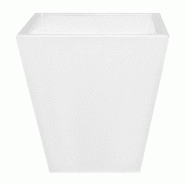 WellHome - Pot de fleurs « Collection Orion » 26L coloris blanc 40x40cm - blanc plastique WH13489