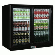 Arrière bar réfrigéré 2 portes coulissantes vitrées 208 litres | L2g - BBC208S