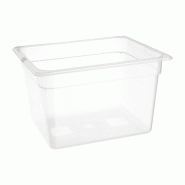 Bac en polypropylène GN 1/2 sans couvercle 200mm - 325 x 200 x 265 mm - NISBETS ESSENTIALS - 5050984589607