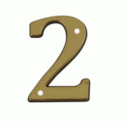Chiffre à clouer laitonné - 2