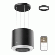 CIARRA A+ Hotte aspirante îlot 550 m³/h, suspendue, Wi-Fi, application tactile, 4 niveaux, booster, recirculation, VM4838B - inox CBCB4838 CIARRA A+ Hotte aspirante îlot 550 m³/h, suspendue, Wi-Fi, application tactile, 4 niveaux, booster, recirculation, VM4838B - inox CBCB4838