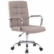 CLP Fauteuil de bureau Deli Pro tissu Taupe - gris textile 1516946124 CLP Fauteuil de bureau Deli Pro tissu Taupe - gris textile 1516946124
