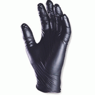COVERGUARD Boite de 100 gants jetables nitrile noir 5900 non poudrés AQL 15 Taille 10 - 10 noir 5450564005365