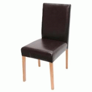 Décoshop26 - Chaise de salle à manger cuisine en cuir marron pieds en bois clair style moderne 04_0002330 - marron 3000271432699 Décoshop26 - Chaise de salle à manger cuisine en cuir marron pieds en bois clair style moderne 04_0002330 - marron 3000271432699