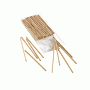 FHC evolupack FHC - 500Pcs - Batonnet rond bois pour pop cake H95mm - beige Bois massif 210PALITO