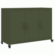 Helloshop26 - Buffet bahut commode armoire meuble de rangement organisateur cuisine salle de séjour salon olive 100,5 x 39 x 72 cm 02_0036567 - 30002 Helloshop26 - Buffet bahut commode armoire meuble de rangement organisateur cuisine salle de séjour salon olive 100,5 x 39 x 72 cm 02_0036567 - 30002