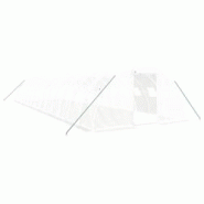 Helloshop26 - Serre tente abri plante fleur légumes avec cadre en acier 56 m² 14 x 4 x 2 m blanc 02_0044607 - 3000220232165 Helloshop26 - Serre tente abri plante fleur légumes avec cadre en acier 56 m² 14 x 4 x 2 m blanc 02_0044607 - 3000220232165