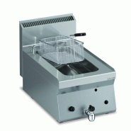 KBS Gastrotechnik KBS Friteuse à gaz de table 1 x 8 litres 400 x650 x 295 mm 7 kW inox - 10224301