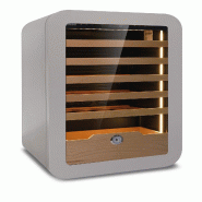 KLIMAITALIA Cave à vin ventilée. Éclairage LED. Thermostat électronique. Étagères en bois + commode. Température +2°C/+20°C. VINARIUS40GRY - 4037