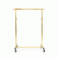 Portant pliable extensible L100-160 cm H 118-190 cm Doré