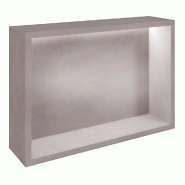 Présentoir Cage béton avec LED 56x14,5x38,4cm