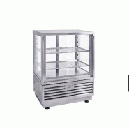 Roller Grill vitrine de comptoir réfrigérée ventilée inox, ouverture arrière, 600 mm CD 600 I - noir verre CD 600 I Roller Grill vitrine de comptoir réfrigérée ventilée inox, ouverture arrière, 600 mm CD 600 I - noir verre CD 600 I