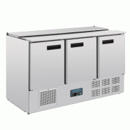 Saladette réfrigérée 3 portes GN 1/1 et 8 bacs GN 1/4 - Série G | Polar - G607