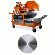 Scie électrique triphasée de maçon BS1000 + 1 disque BS30 Ø 1 000 mm - GOLZ - 02829002020/1000+03963291000 (PROMO 09/26)