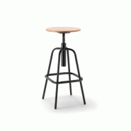 Tabouret haut réglable en hauteur Mea Wood Tabouret haut réglable en hauteur Mea Wood