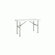 Table rectangulaire pliante - bolero - 1220mm