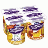 Taillefine yaourt maigre abricot nectarine 4 x 125 g