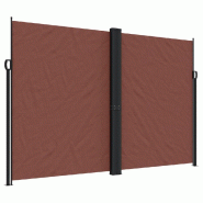 VidaXL Auvent latéral rétractable marron 220x1000 cm Modèle Atlas Prestige Plus - 4004779