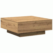 VidaXL Table basse Chêne artisanal 80 x 80 x 31 cm Modèle Étoile Design - 862998