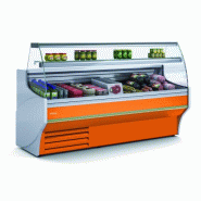 Vitrine horizontale positive L.1265mm P.800mm Vitre bombée Docriluc