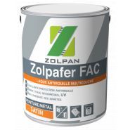 Zolpafer fac - peinture antirouille - zolpan - aspect satin mat