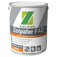 Zolpafer fac - peinture antirouille - zolpan - aspect satin mat Zolpafer fac - peinture antirouille - zolpan - aspect satin mat