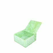 Aulica Boîte acrylique verte 10x10x6cm - vert 229701