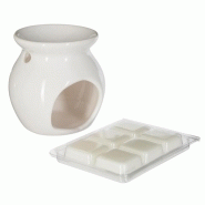 Brûle-parfum en grès & cire 30g jasmin - Paris Prix - design tendance Brûle-parfum en grès & cire 30g jasmin - Paris Prix - design tendance