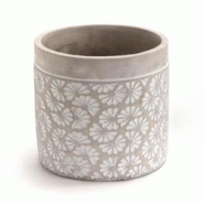 Cache pot Camelia petit modèle x2 - Gris Rond Pierre Amadeus 13.5x13.5 cm - gris pierre 3520071843438 Cache pot Camelia petit modèle x2 - Gris Rond Pierre Amadeus 13.5x13.5 cm - gris pierre 3520071843438
