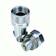 Coupleur Mâle - FNPT acier - 6.3 , 1/4” , 1/4” NPTF MALE , 34 , 15.8 , 27