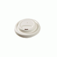 Couvercle en bagasse blanc pour gobelet 36cl et 48cl - par 1000