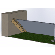 Dispositif anti inondation démontable mobile et auto-stable  flo-mob lt