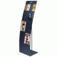 Edimeta Présentoir Black-Line® 3000 noir largeur 48 cm avec fronton signalétique info - noir métal 3012 Edimeta Présentoir Black-Line® 3000 noir largeur 48 cm avec fronton signalétique info - noir métal 3012
