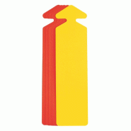 Flèche jaune/orange double face 97x25cm - par 5