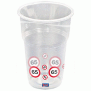 Folat 65. Gobelets 10 Panneau de Circulation Anniversaire - 28265